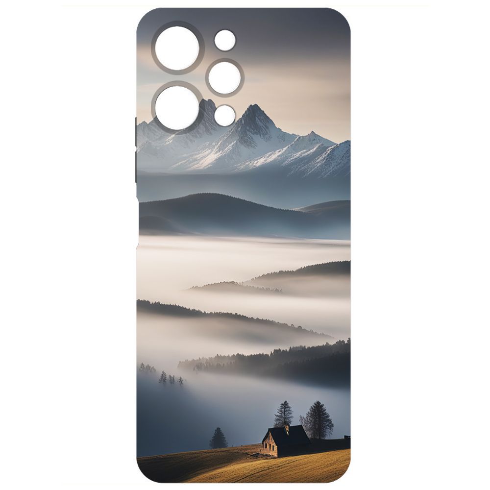 

Чехол-накладка Krutoff Soft Case Туман для Xiaomi Redmi 12 черный