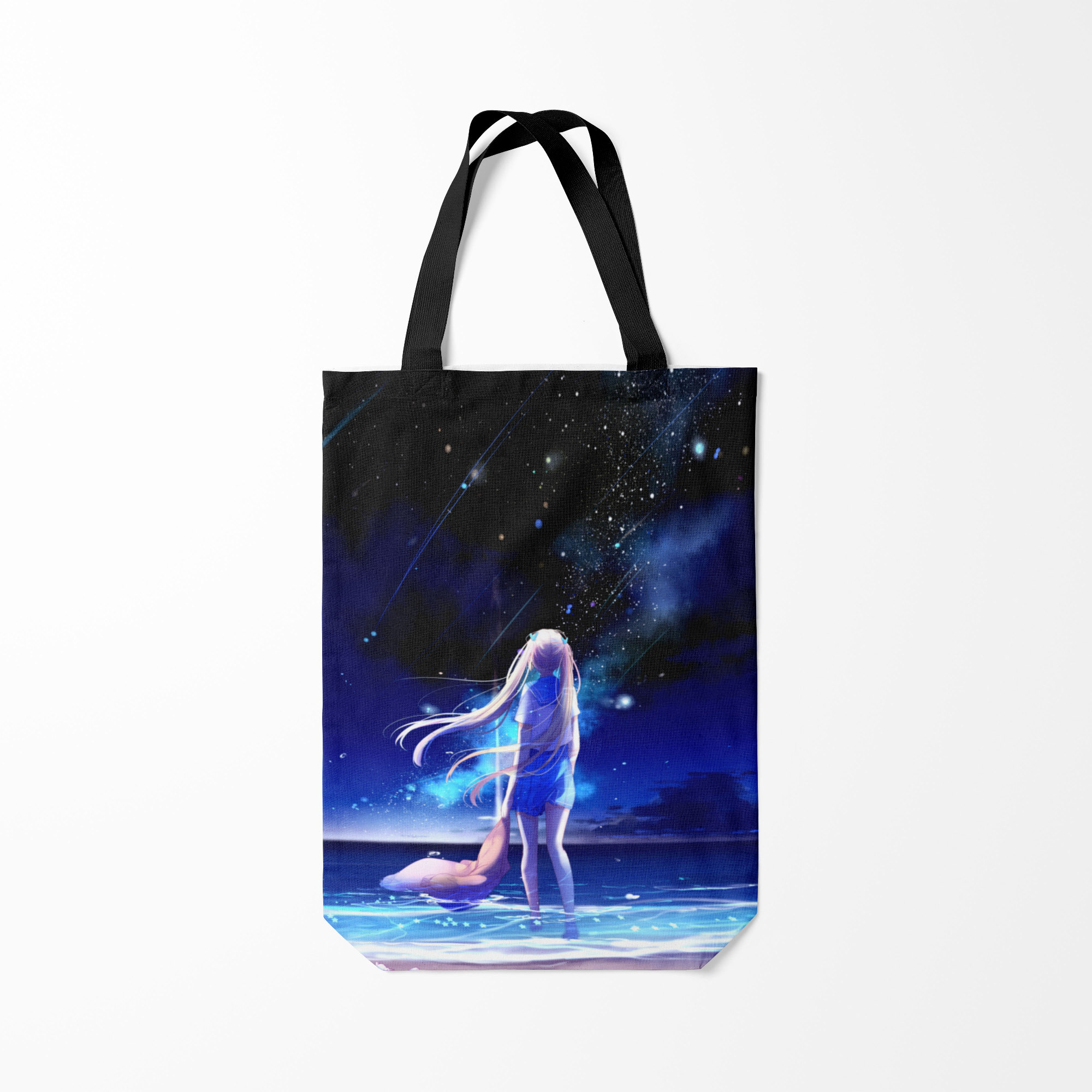 

Сумка шoппер унисекс Burnettie Animegirl Night Sea, разноцветный, Animegirl Night Sea