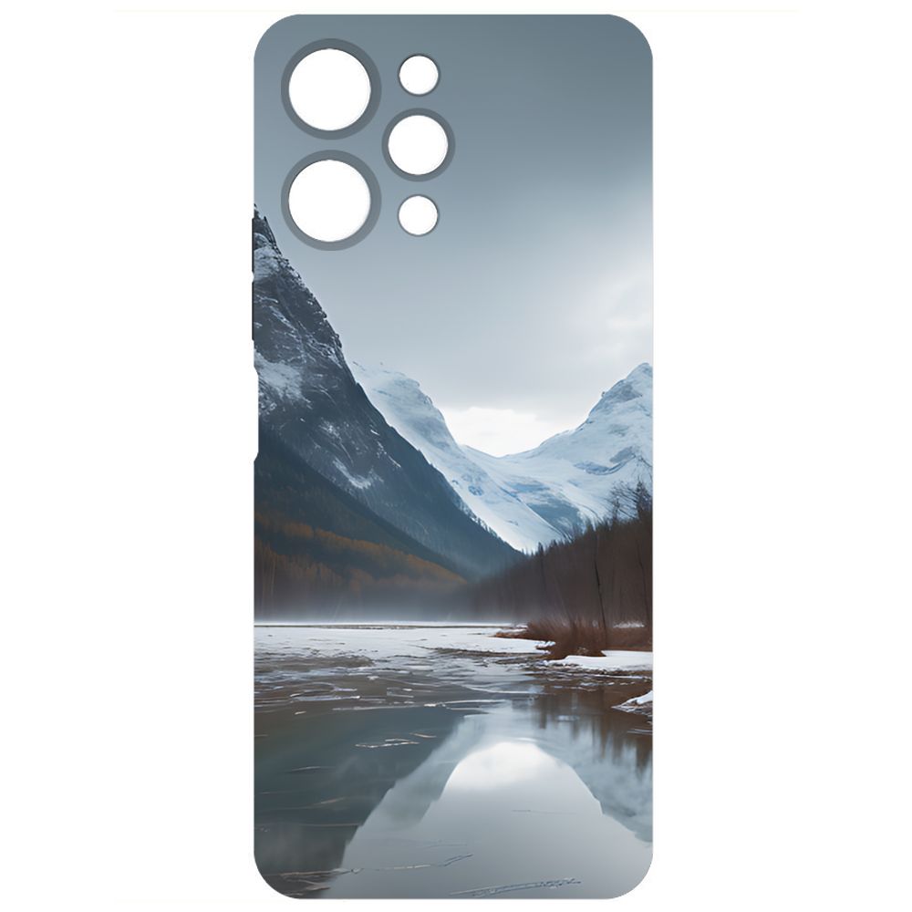 

Чехол-накладка Krutoff Soft Case Весенняя оттепель для Xiaomi Redmi 12 черный