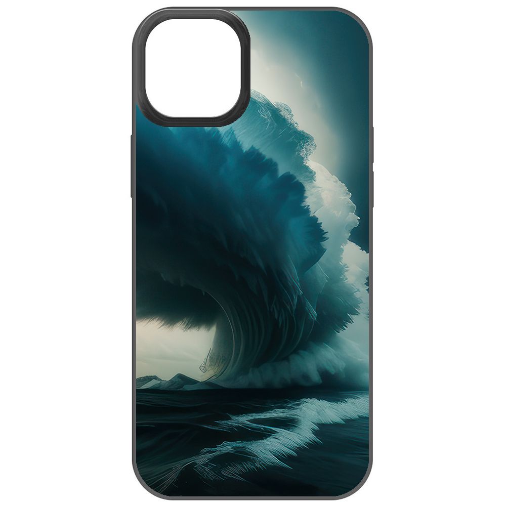 

Чехол-накладка Krutoff Soft Case Торнадо для iPhone 15 Plus черный