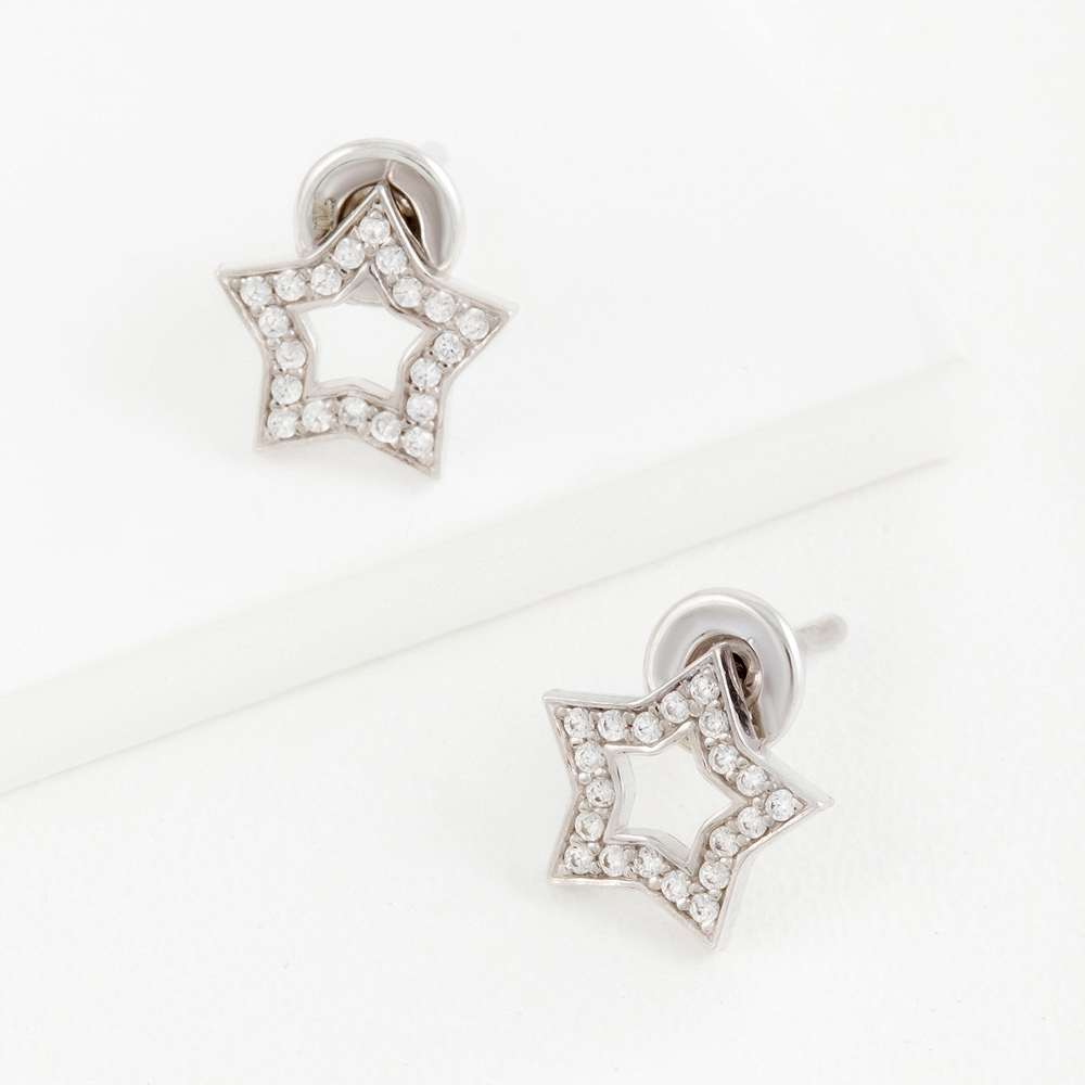 

Серьги-пусеты из серебра с фианитом НАШЕ ЗОЛОТО ЗК6001456-00775, ЗК6001456-00775