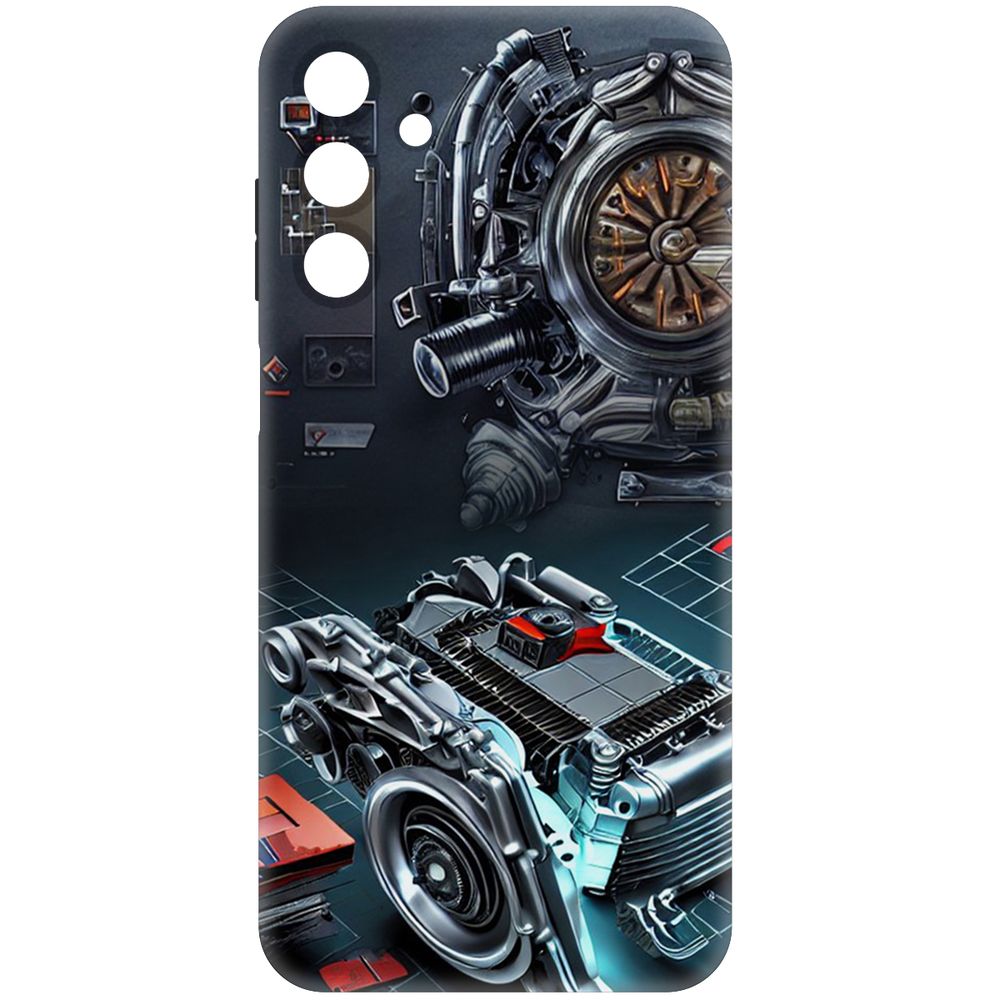 

Чехол-накладка Krutoff Soft Case Моторы для Samsung Galaxy A15 4G (A155) черный