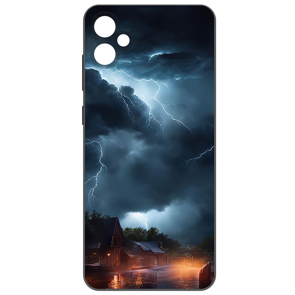 

Чехол-накладка Krutoff Soft Case Ночная гроза для Samsung Galaxy A05 черный
