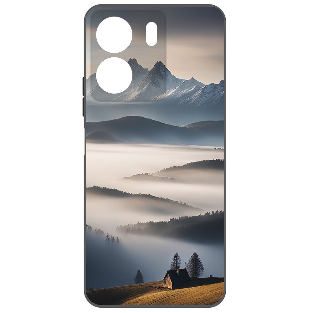 

Чехол-накладка Krutoff Soft Case Туман для Xiaomi Redmi 13C черный