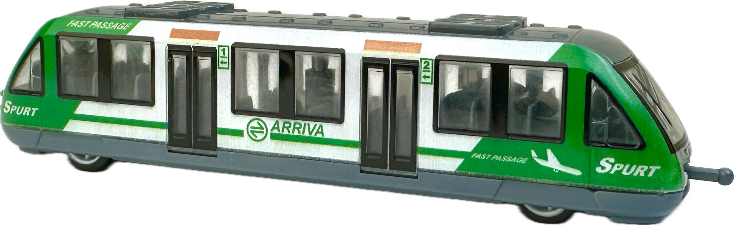 Металлическая модель Play Smart Поезд, инерционная машинка, локомотив 111724, 16х3х3 см технопарк инерционная модель поезд экспресс