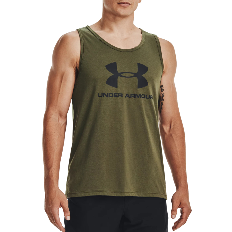 Майка мужская Under Armour Sportstyle Logo Tank хаки L INT