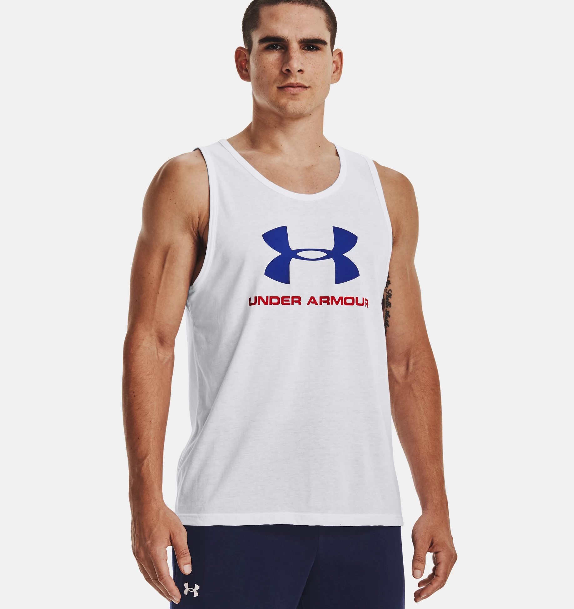 Майка мужская Under Armour Sportstyle Logo Tank белая M INT