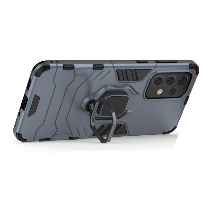 фото Чехол panther case для samsung galaxy a33 5g противоударный с кольцом синий black panther