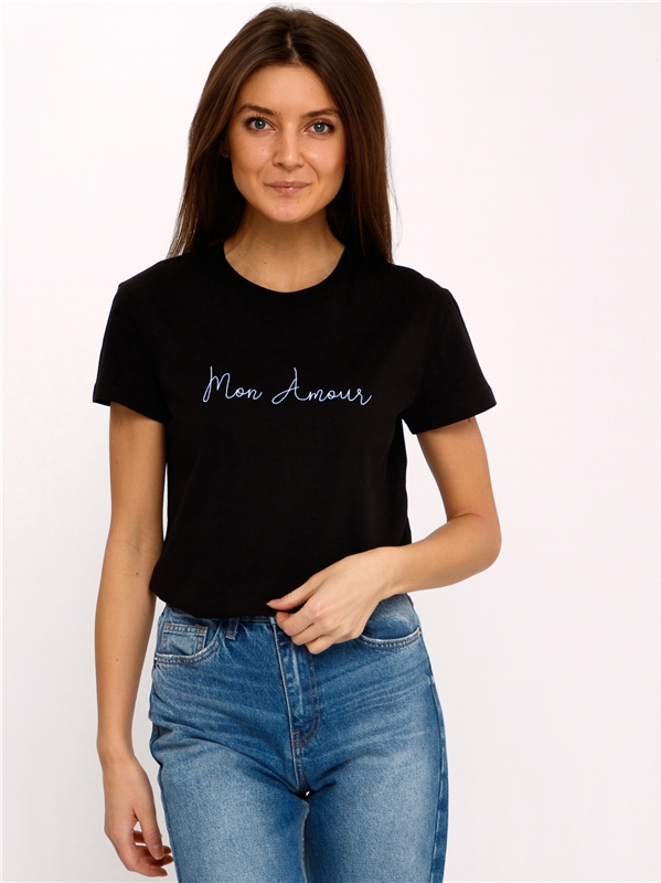 

Футболка женская Апрель 1ЖДФК3792001 черная 100-164, 1ЖДФК3792001