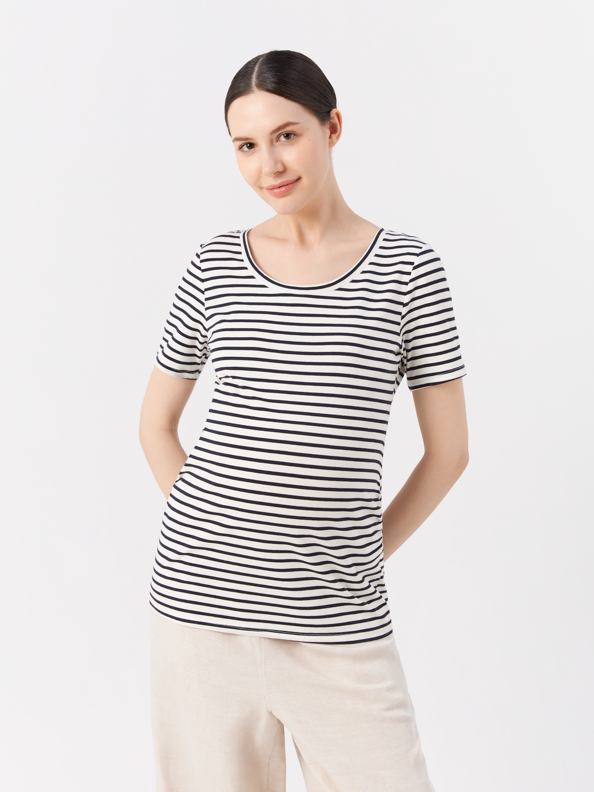 Комплект футболок для беременных женских H&M 851936022 синих M
