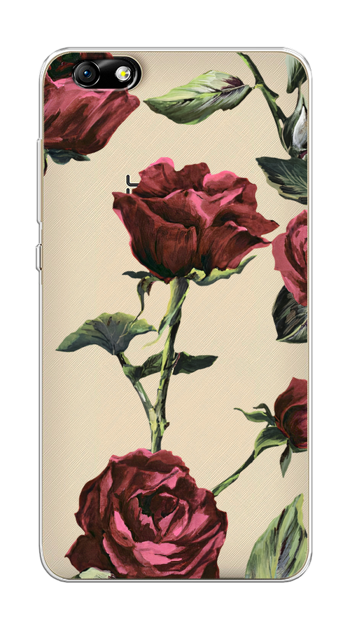 

Чехол Awog на Honor 4X "Бордовые розы фон", Разноцветный, 63550-8