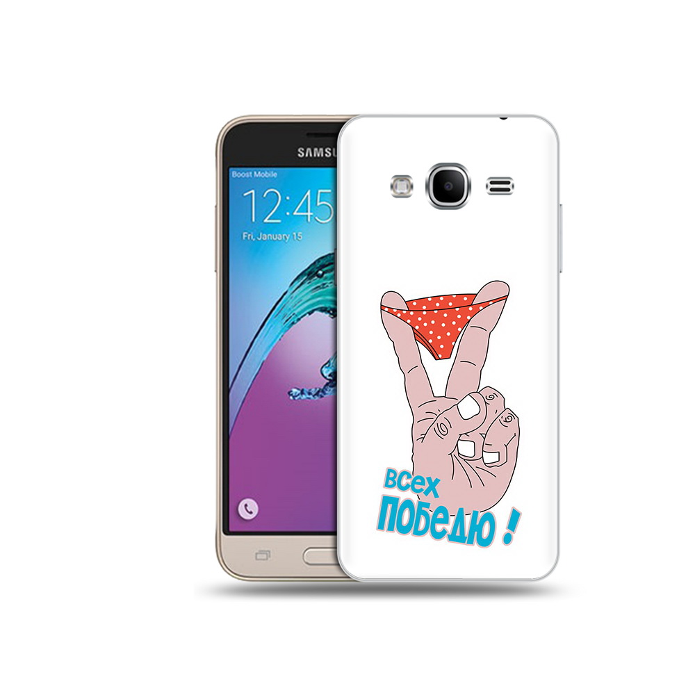 

Чехол MyPads Tocco для Samsung Galaxy J3 (2016) всех победю (PT29089.580.281), Прозрачный, Tocco