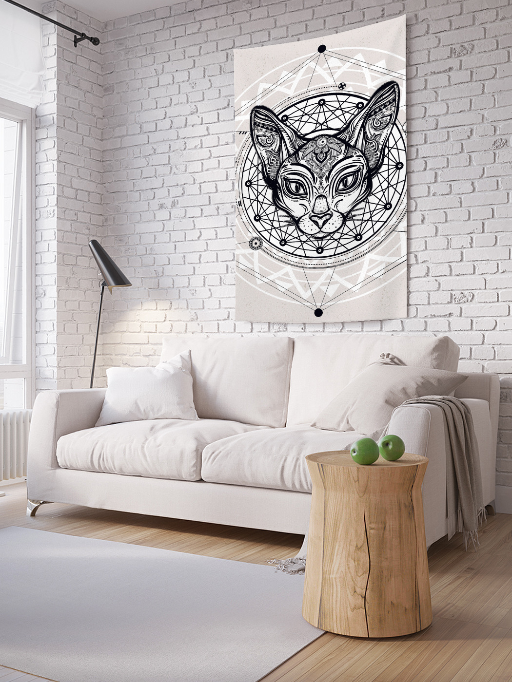 

Вертикальное фотопанно на стену JoyArty Символический кот 100x150 см, Символический кот