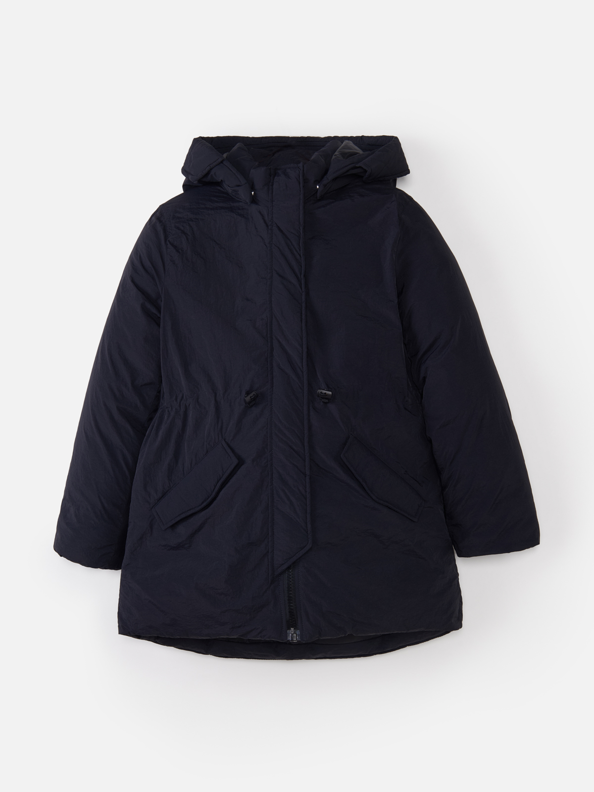 Пальто H&M для девочек, чёрный-001, размер 140, 1104078001