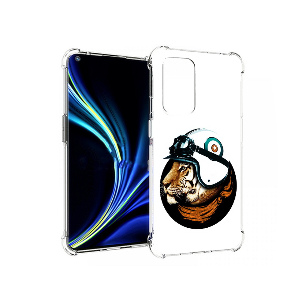 

Чехол MyPads Tocco для OnePlus 9 Тигр в шлеме (PT159409.128.171), Прозрачный, Tocco