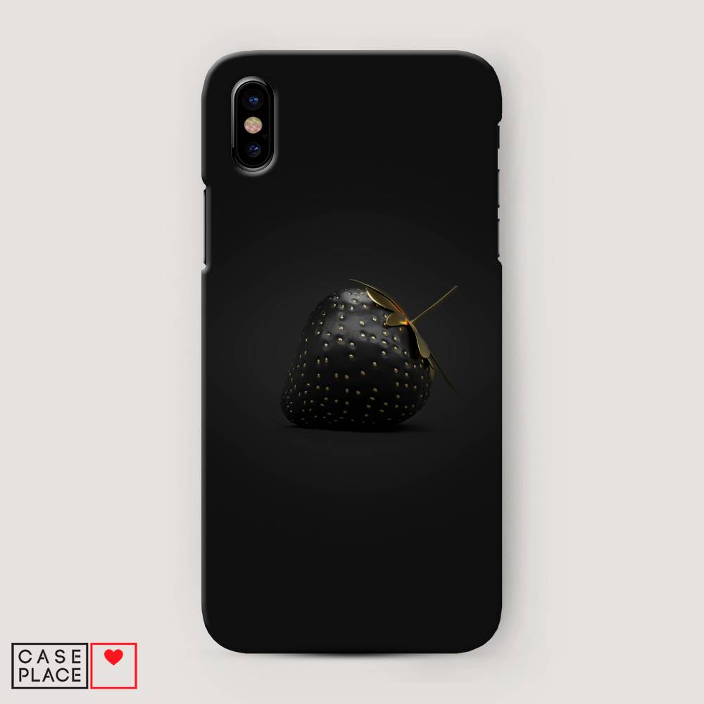 

Пластиковый чехол "Черная клубника" на Apple iPhone XS Max (10S Max), 11920-7