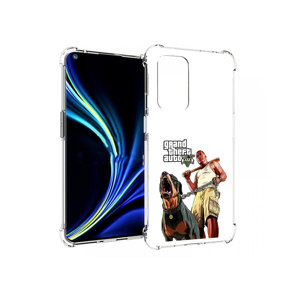 

Чехол MyPads Tocco для OnePlus 9 GTA грозная собака (PT159409.128.18), Прозрачный, Tocco