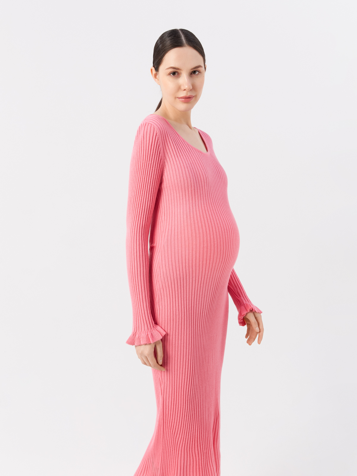 Платье для беременных женское H&M 1112849001 розовое M