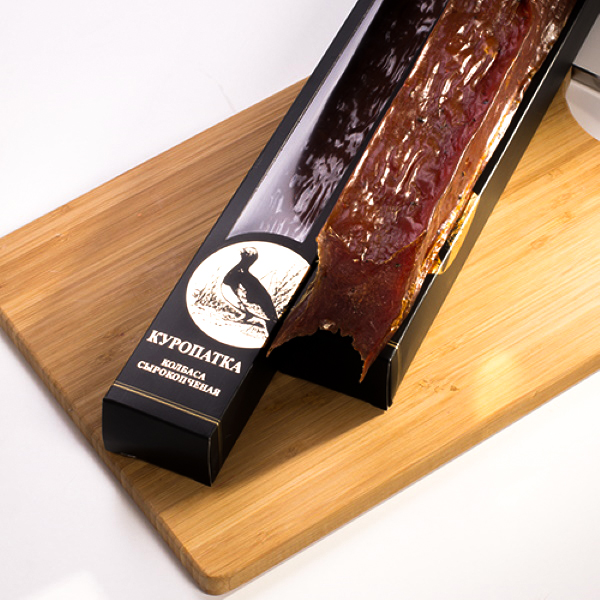 

Колбаса сырокопченая Деликатес Дичь Куропатка 210 г