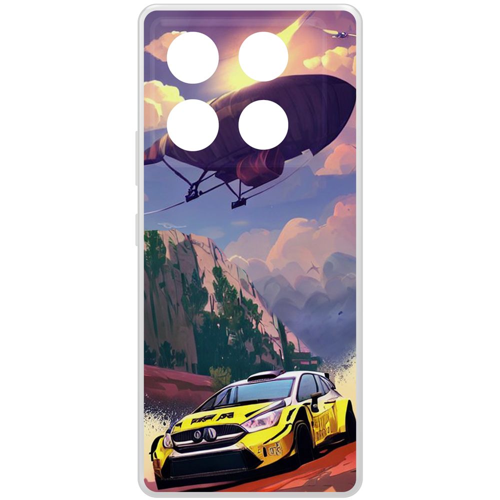 

Чехол-накладка Krutoff Clear Case Гонка для INFINIX GT 20 Pro, Прозрачный