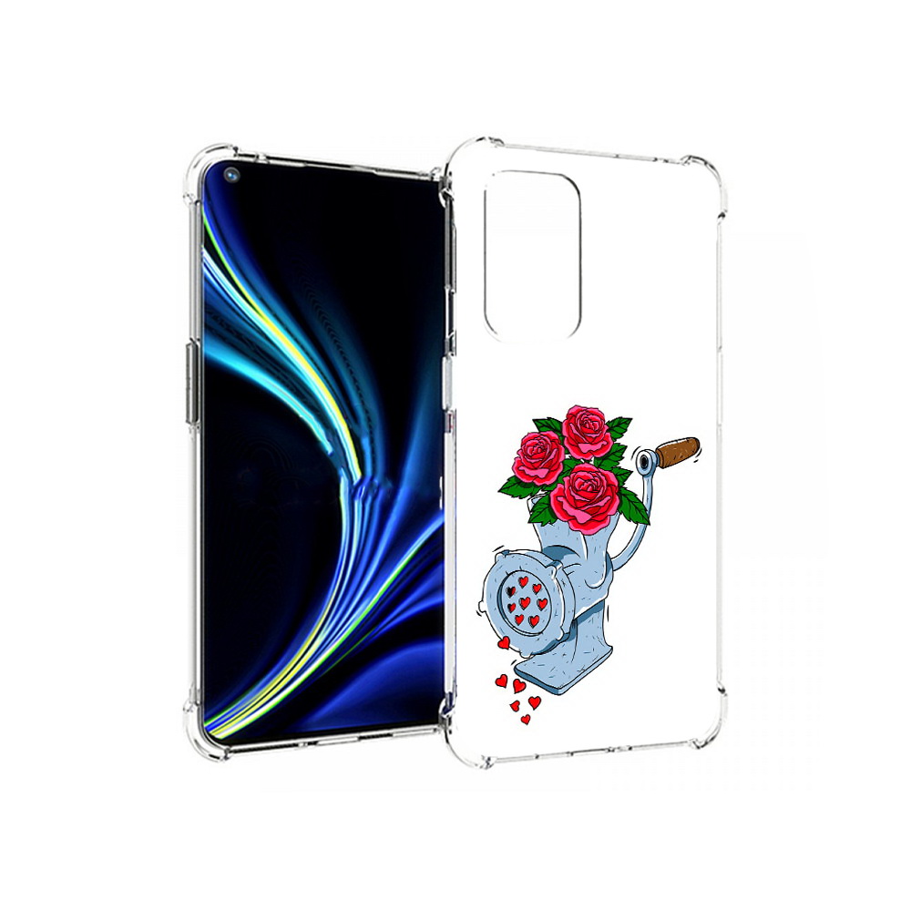 

Чехол MyPads Tocco для OnePlus 9 Цветочные сердца (PT159409.128.199), Прозрачный, Tocco