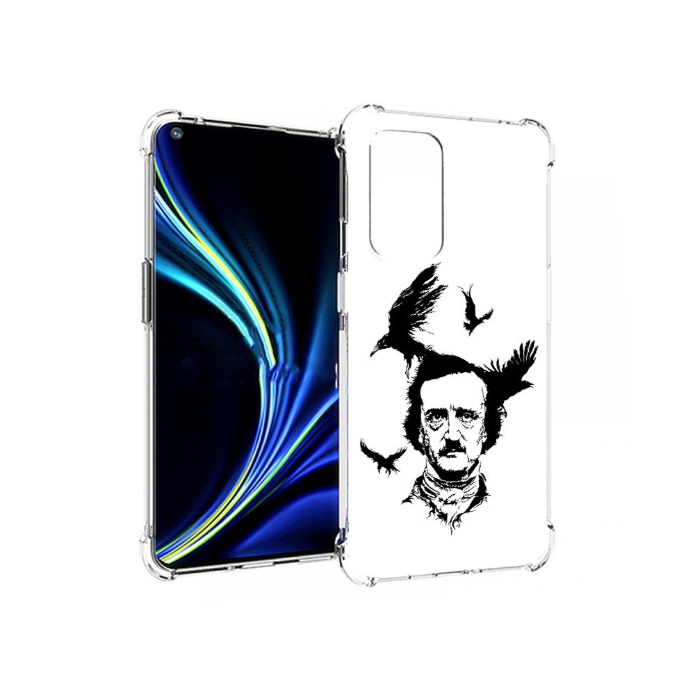 

Чехол MyPads Tocco для OnePlus 9 Эдгар Аллан черно белый (PT159409.128.204), Прозрачный, Tocco