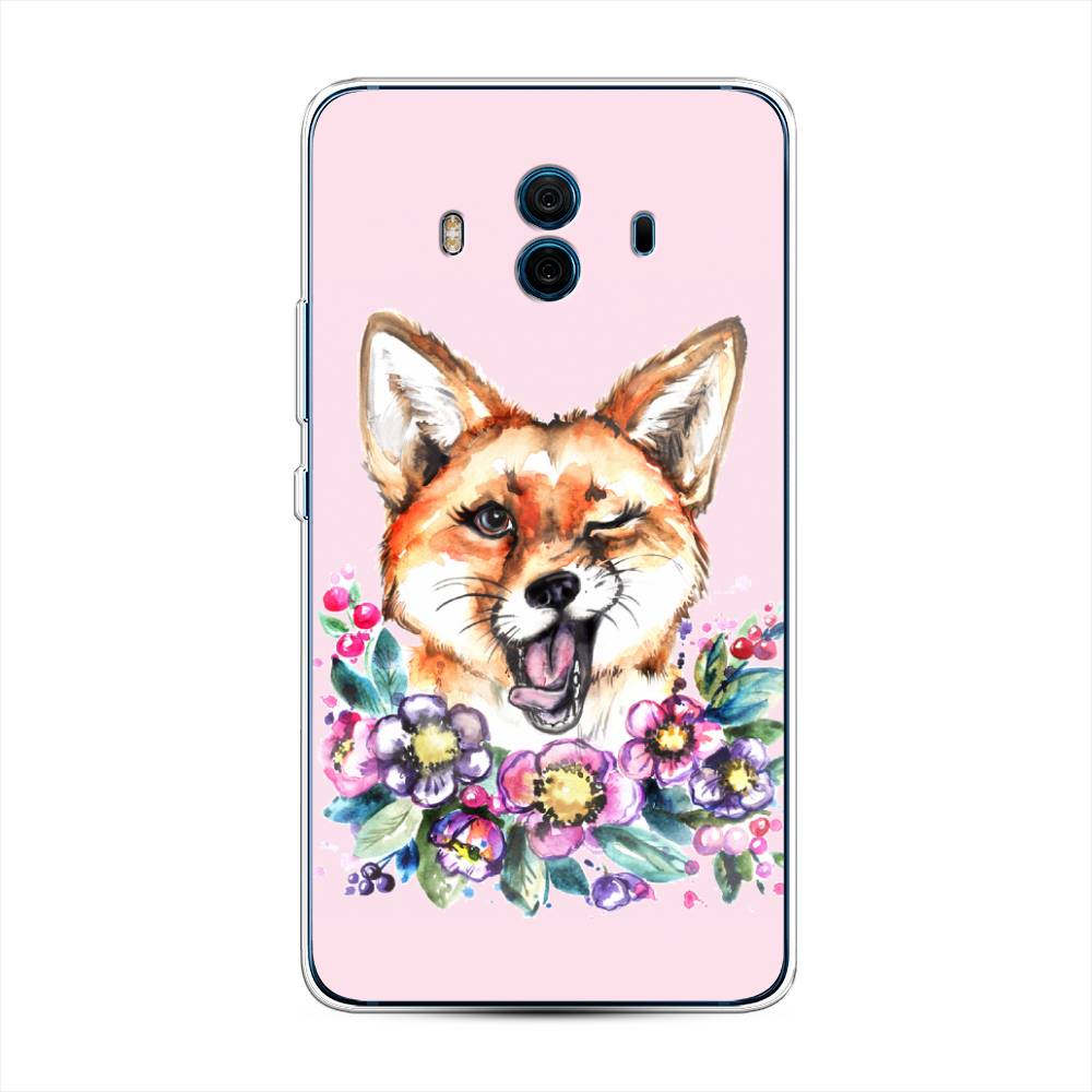 

Чехол Awog на Huawei Mate 10 "Подмигивающая лиса", Разноцветный, 63350-10