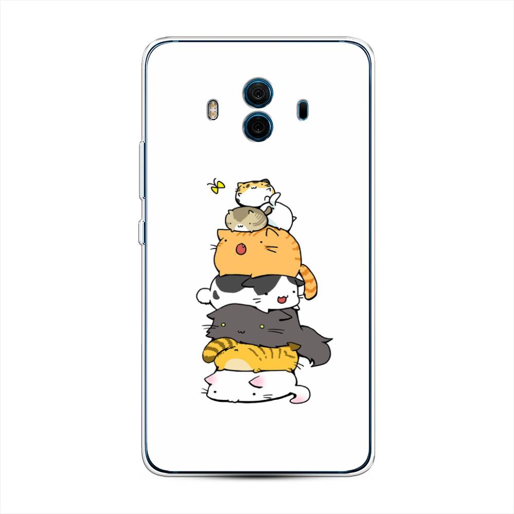 

Чехол Awog на Huawei Mate 10 "Бутерброд из котиков", Разноцветный, 63350-10