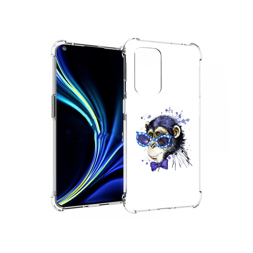 

Чехол MyPads Tocco для OnePlus 9 акварельная обезьяна (PT159409.128.216), Прозрачный, Tocco