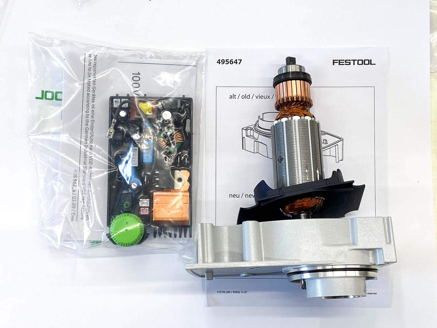 

Комплект для мо Festool KS 120 ET-BG Antrieb230V 205565, 205565