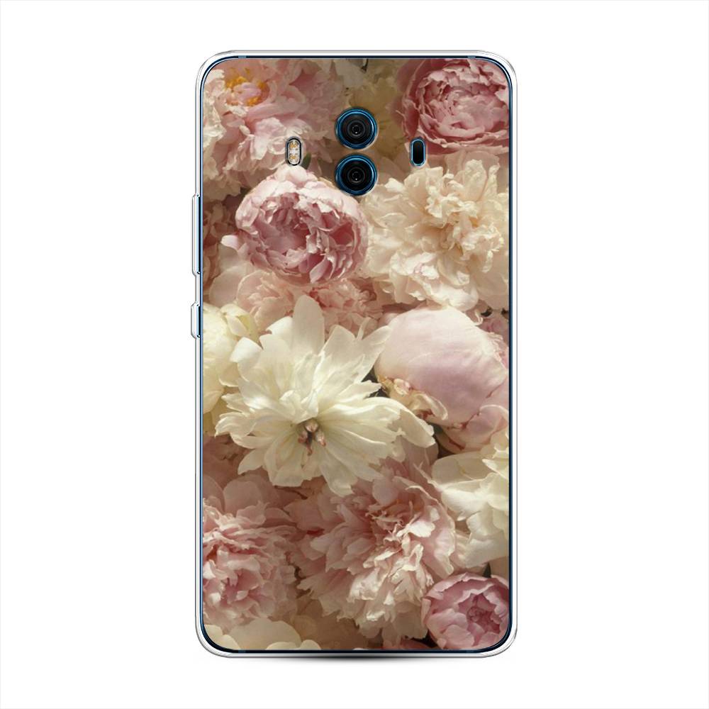 

Чехол Awog на Huawei Mate 10 "Пионы светлые", Разноцветный, 63350-8