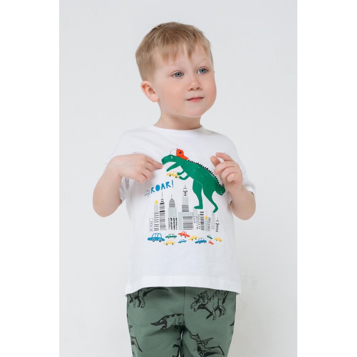 

Футболка детская CROCKID КР301454 белый 68, КР301454