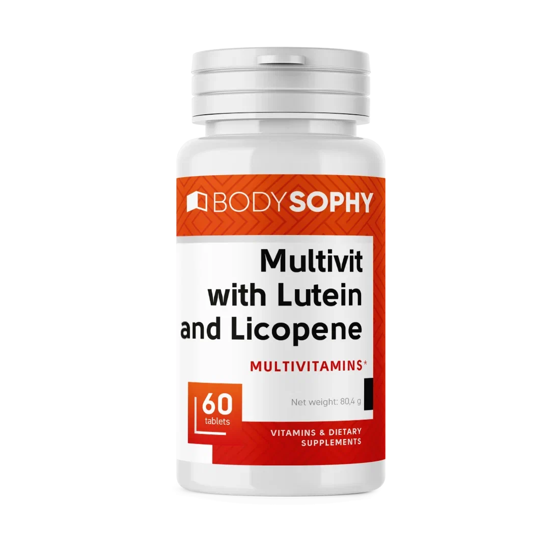 

Мультивит с лютеином и ликопеном BodySophy таблетки 1340 мг 60 шт.