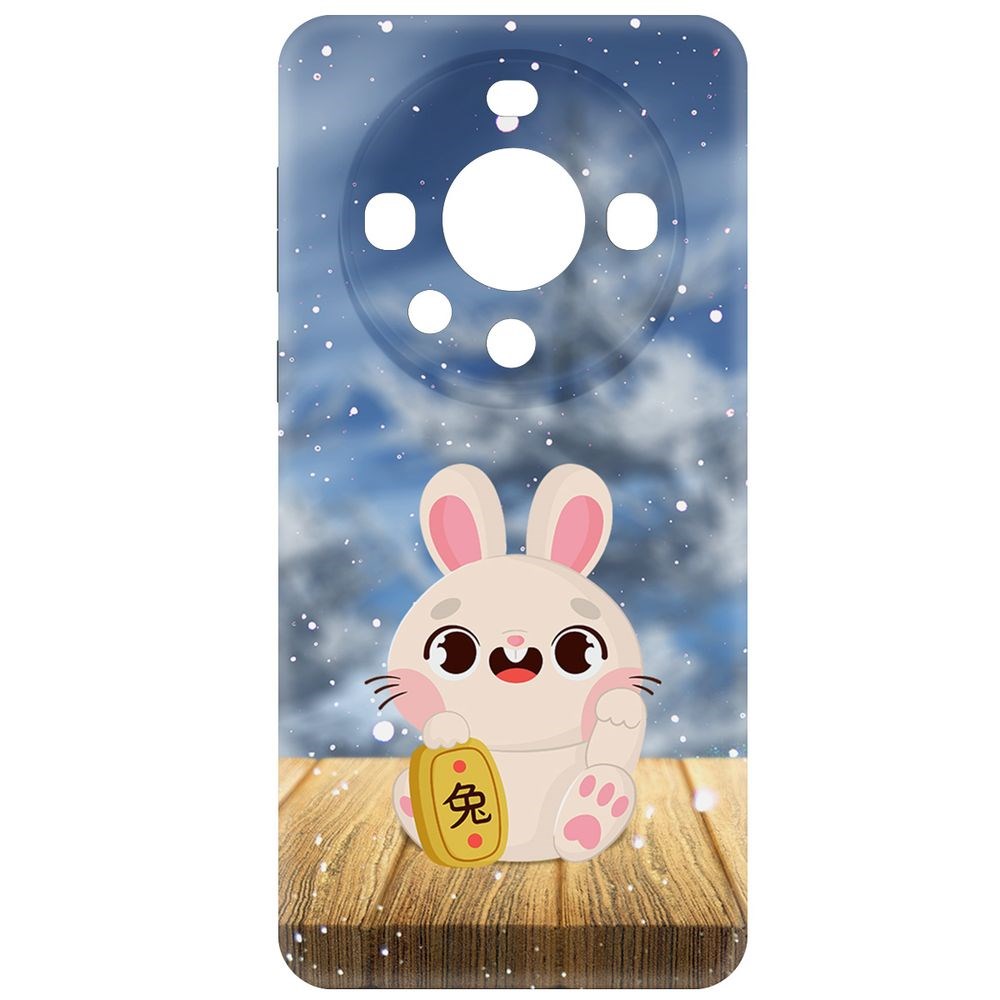 

Чехол-накладка Krutoff Soft Case Год кролика для Huawei Mate 60 Pro черный