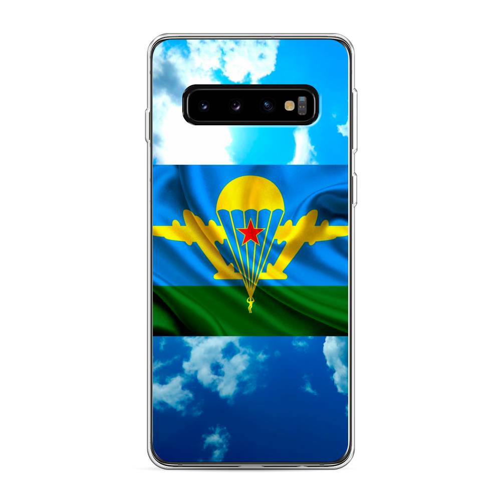 фото Силиконовый чехол "вдв флаг в небесах" на samsung galaxy s10 awog