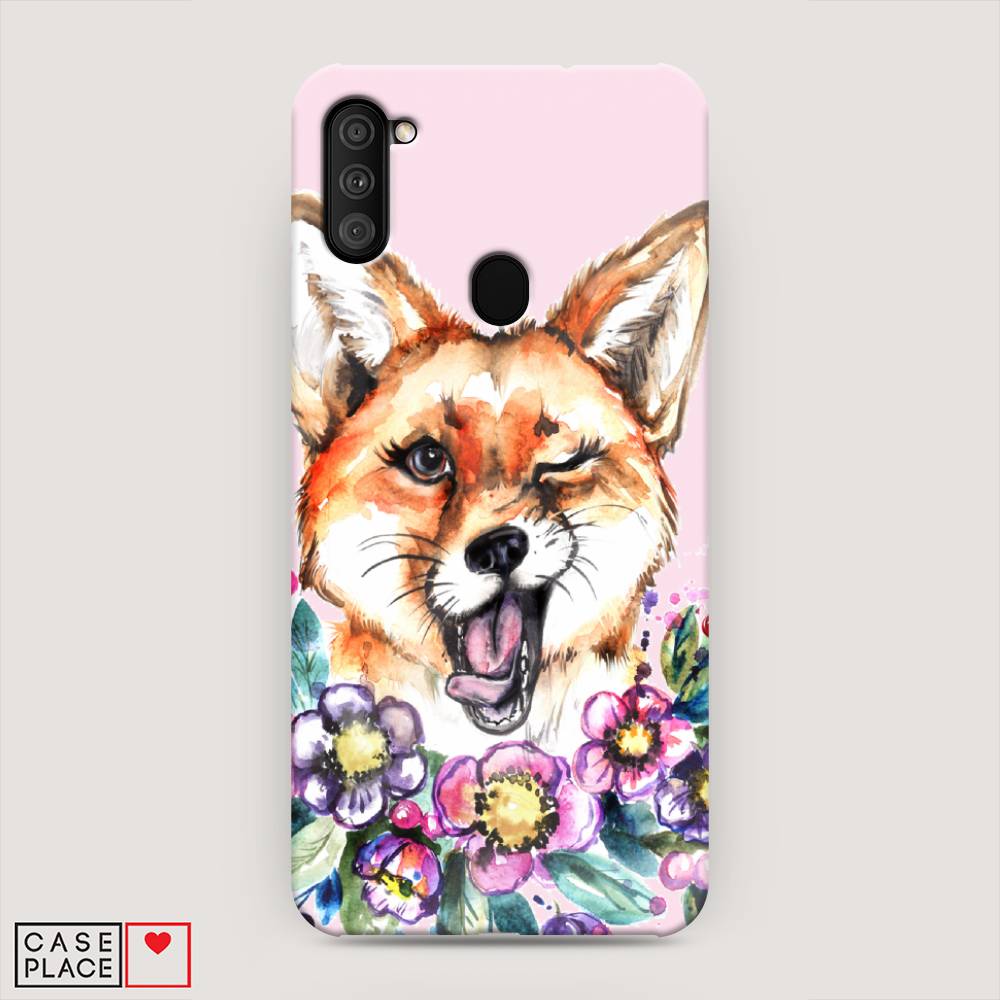 

Пластиковый чехол "Подмигивающая лиса" на Samsung Galaxy M11, 2100620-7