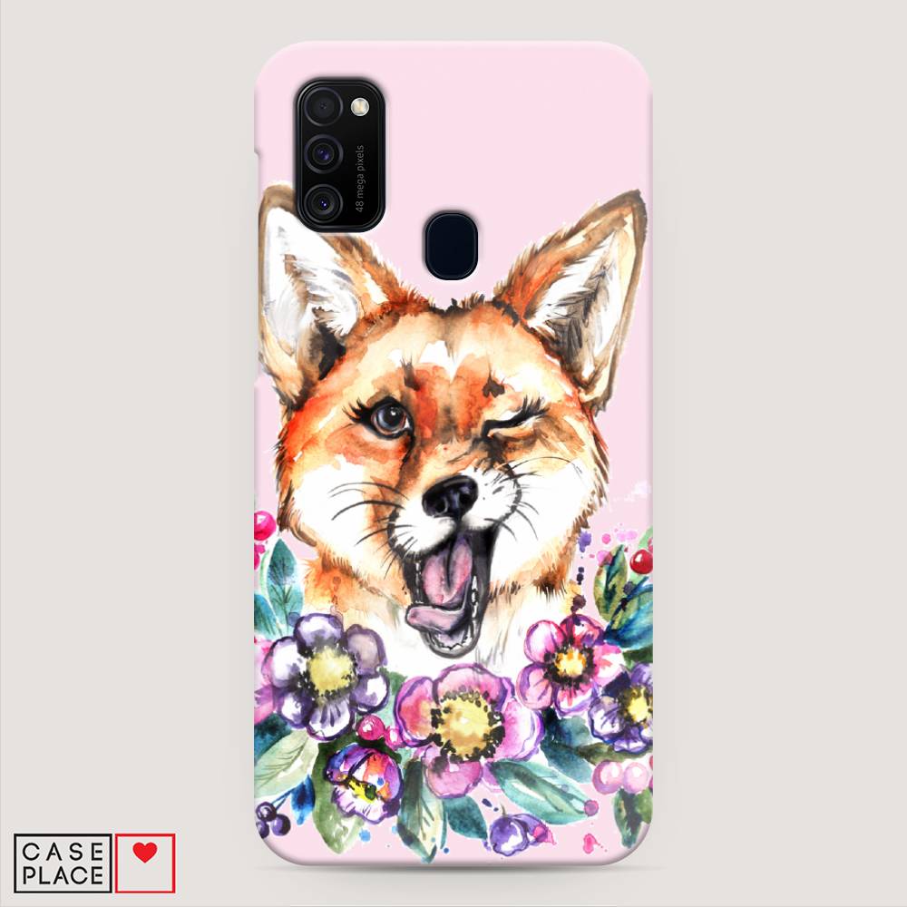 

Пластиковый чехол "Подмигивающая лиса" на Samsung Galaxy M30s, 29820-7
