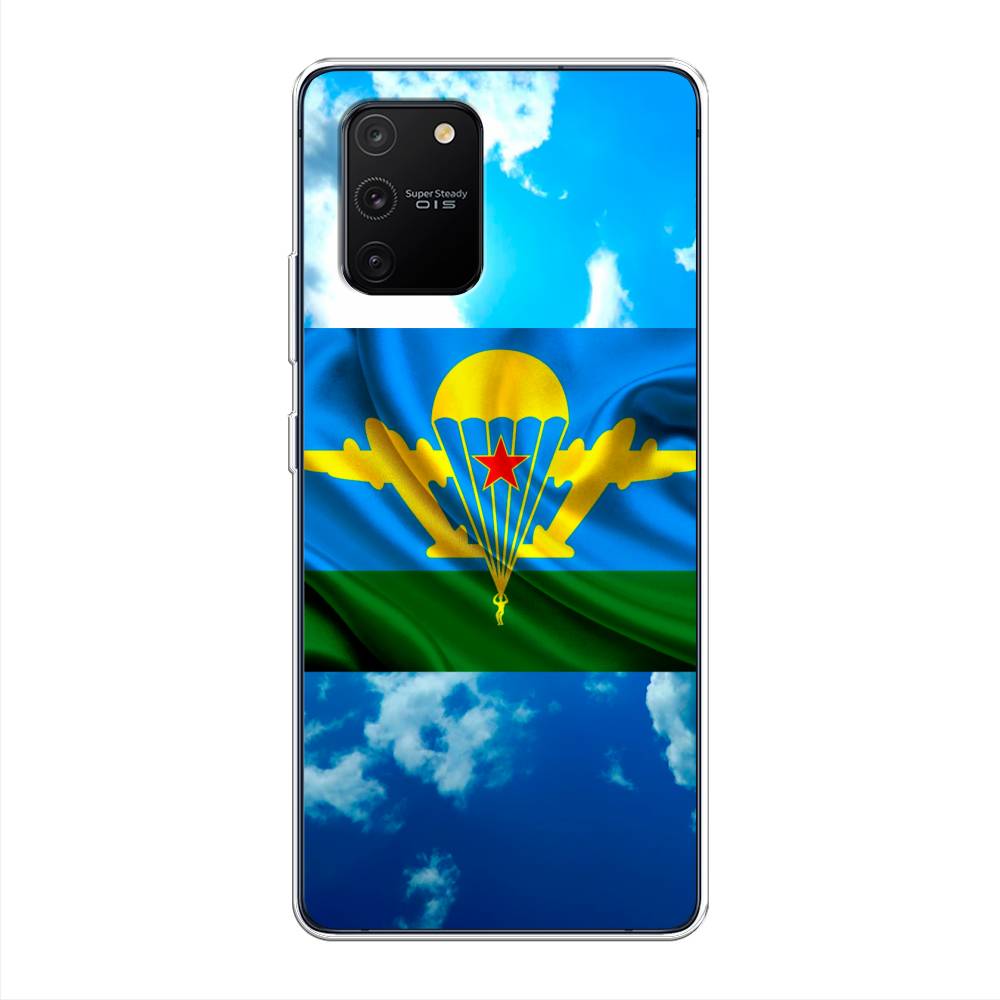 фото Силиконовый чехол "вдв флаг в небесах" на samsung galaxy s10 lite awog