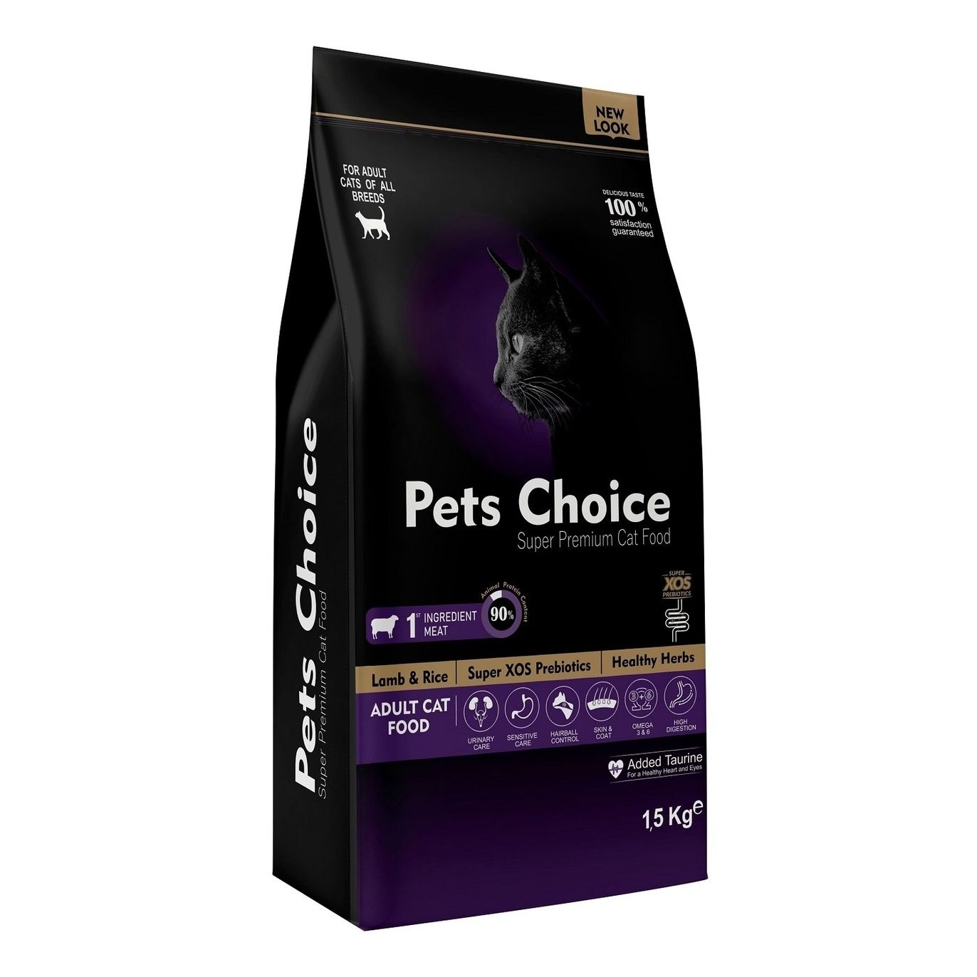 Сухой корм Pets Choice с ягненком для взрослых кошек 1,5 кг