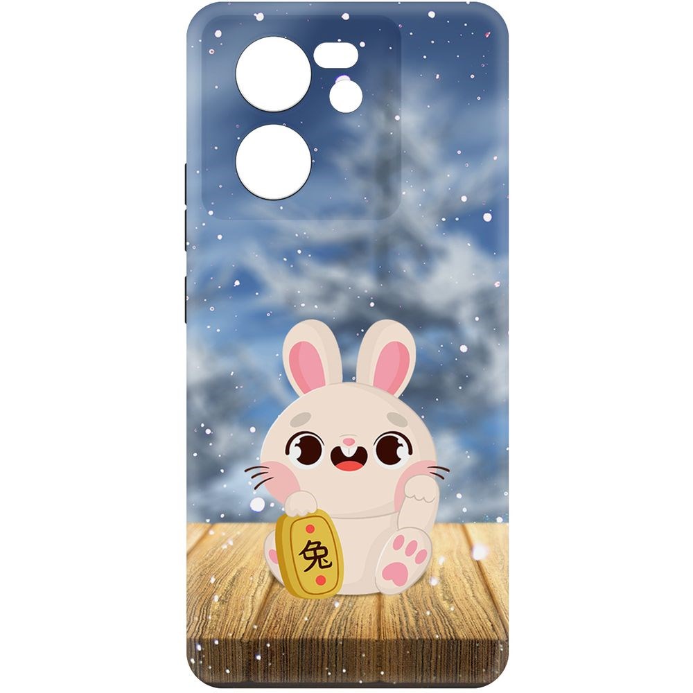 

Чехол-накладка Krutoff Soft Case Год кролика для Xiaomi 13T черный