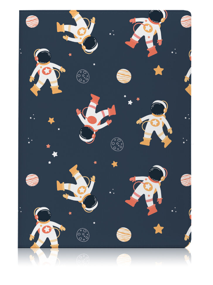 

Обложка для паспорта унисекс Spaceman черная, Разноцветный, Spaceman