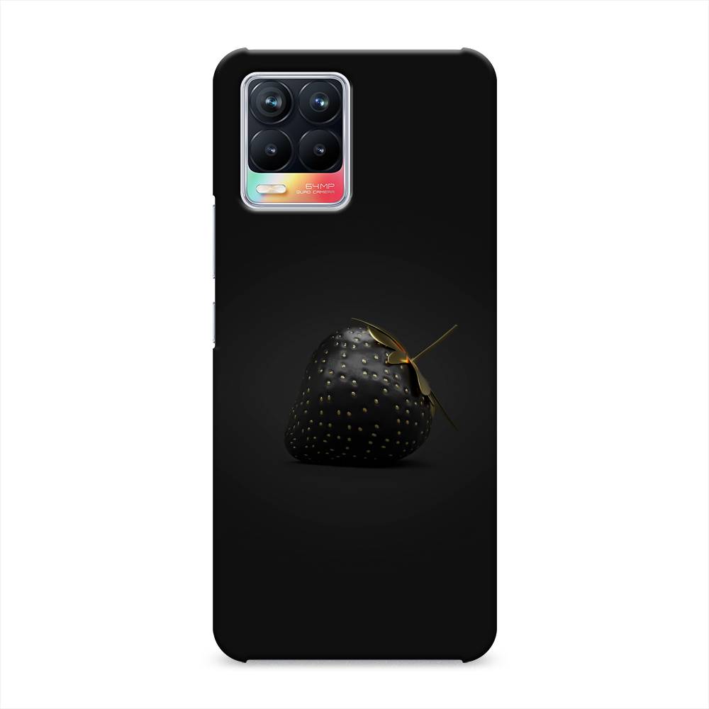 

Пластиковый чехол "Черная клубника" на Realme 8, 255420-7