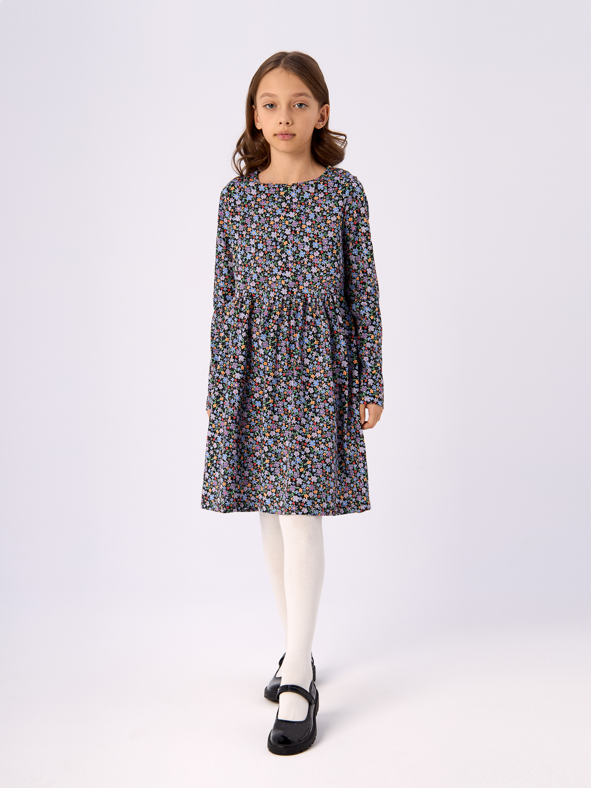 Платье H&M для девочек, чёрный-021, размер 134/140, 929076021
