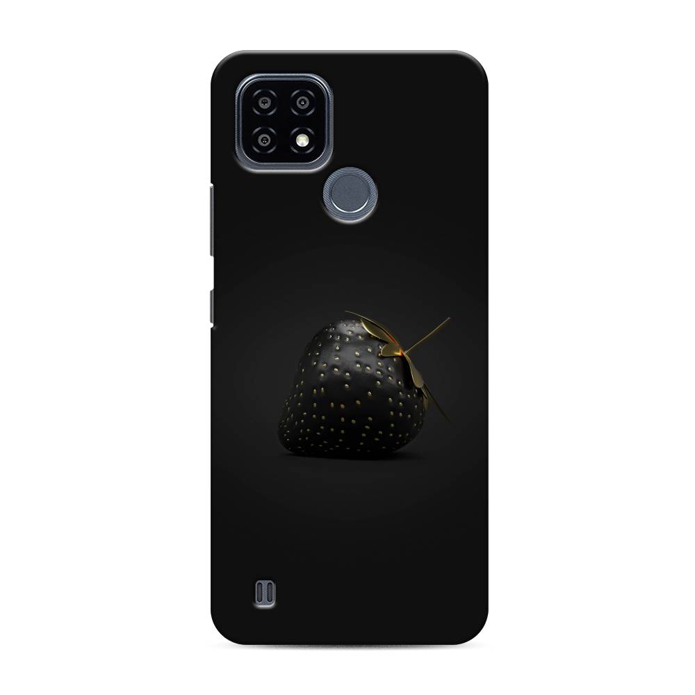 

Пластиковый чехол "Черная клубника" на Realme C21Y, 256820-7
