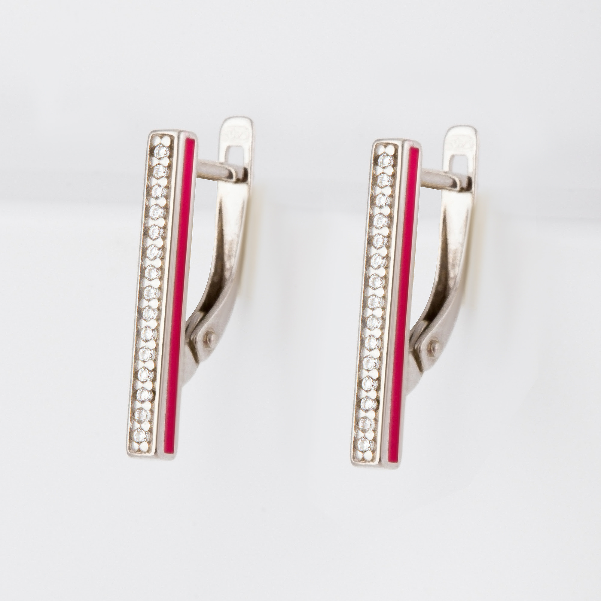 

Серьги из серебра с фианитом/эмалью НАШЕ ЗОЛОТО ДИ94024955, ДИ94024955
