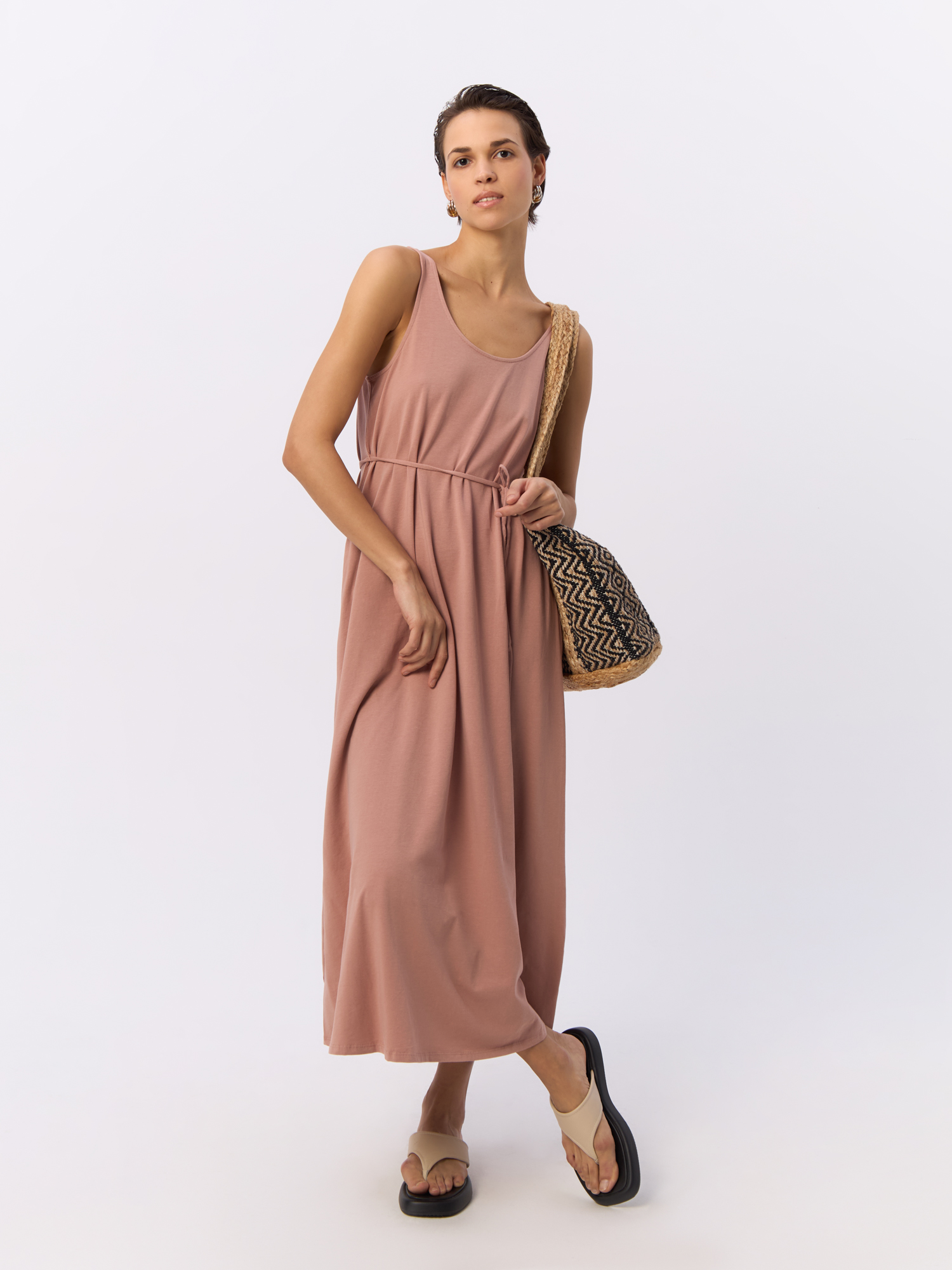 Платье женское H&M 985486002 розовое S