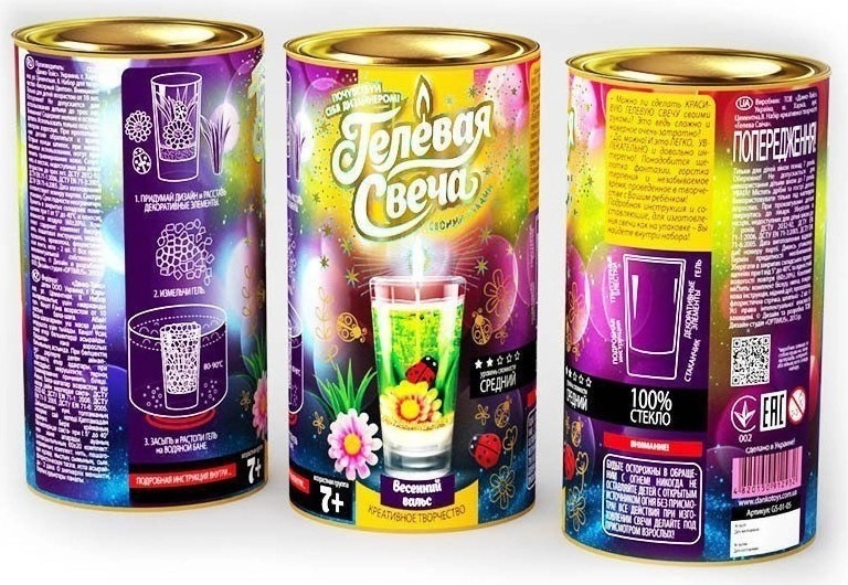 

Гелевая свеча Danko Toys набор 5 GS-01-05