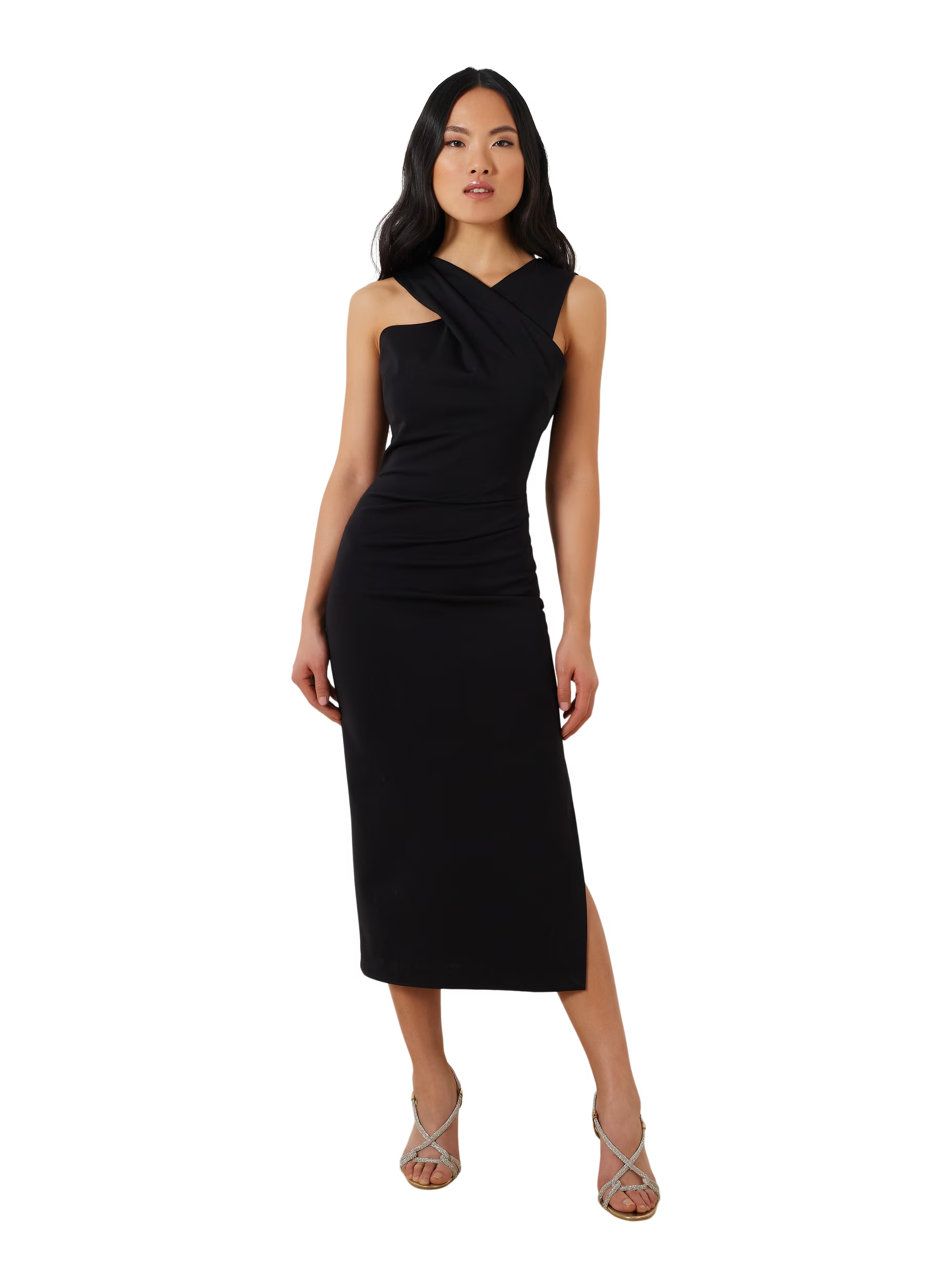 Платье Rinascimento женское, чёрное, B001, размер S, CFC0112551003