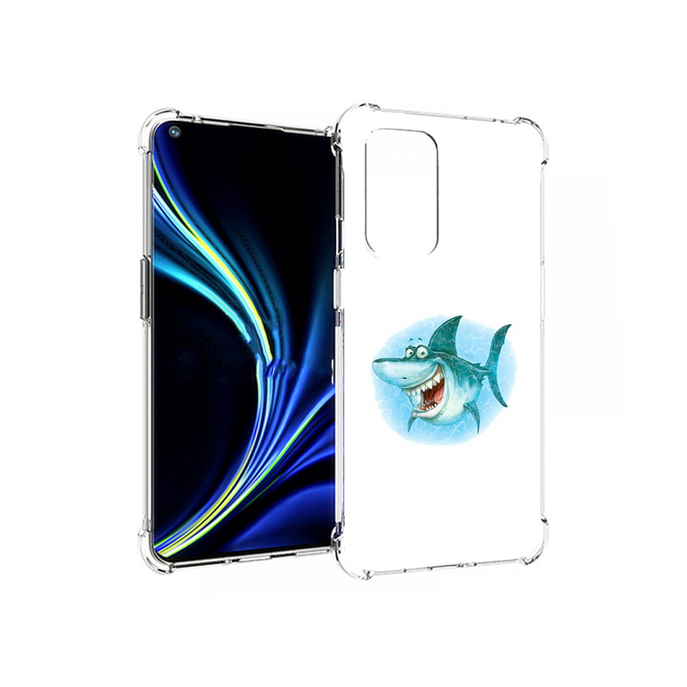 

Чехол MyPads Tocco для OnePlus 9 веселая акула (PT159409.128.261), Прозрачный, Tocco