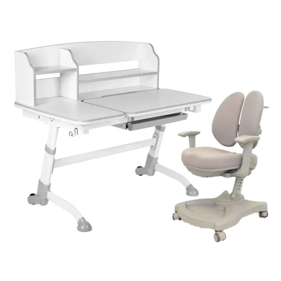 

Комплект детской мебели FunDesk парта Amare II Grey + кресло Vetro Grey 515464222869, Серый